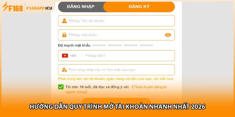 Hướng dẫn quy trình mở tài khoản nhanh nhất 2026